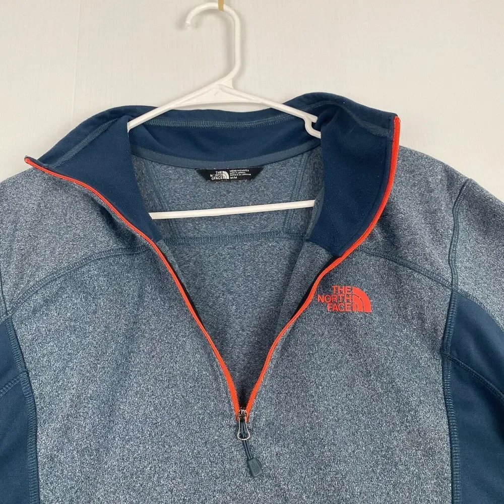 THE NORTH FACE Mock Neck 1/4 Zip Pullover Fleece Shirt Mens Size M‎